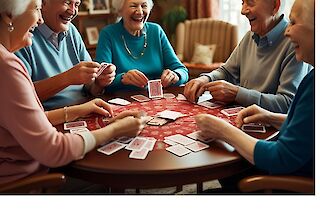 Seniorinnen die Spaß haben